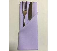 Lilac 21" x 21" (53cm) Fabric NAPKIN (Polyester, not cotton) PACK OF 4