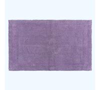 (Lilac, 50 x 80 cm) Homescapes Luxury Reversible Cotton Bath Mat