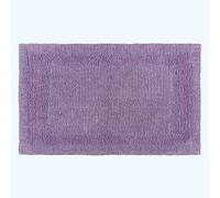 (Lilac, 70 x 120 cm) Homescapes Luxury Reversible Cotton Bath Mat