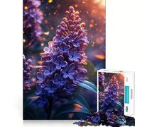 Lilac Bloom in Golden Light Jigsaw for Adults1000 Pieces Mental Skill Smooth Cut Enjoyable Challenge (50x75cm)