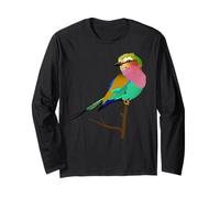 Lilac-Breasted Roller Bird Long Sleeve T-Shirt