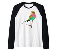 Lilac-Breasted Roller Bird Raglan Baseball Tee