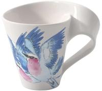 Villeroy & Boch - NewWave Mug Bird Colored, Dishwasher Safe, Microwave Safe, Coffee Mug, Ceramic Cup for Tea New Wave Animals, Lilac-Breasted Roller Mug, Premium Porcelain