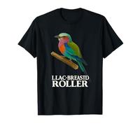 Lilac-Breasted Roller Tee: Nature Wildlife Bird Design T-Shirt