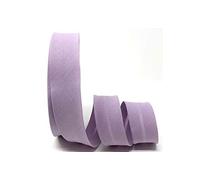 Lilac Byetsa 30mm Polycotton Bias Binding on 2m Length (N.B. This is a Cut from a roll, Presented on a Bertie's Bows Ribbon Card)