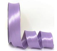 Lilac Byetsa Satin Fold 30mm Bias Binding on a 25m Roll