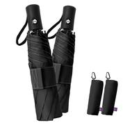 LILAC Compact Travel Windproof Umbrella, 43" Auto open/close Folding Quick Dry Umbrellas for Rain, Lightweight Portable Small for Backpack Car, Thoughtful Gift for Women Men Kids, TSA Approved, 2