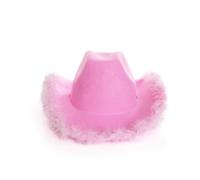 Lilac Cowgirl Hat - Pack of 1 - Cowboy Hat with Trim - Fluffy Feather Trim Cowboy, Hen Party Western Fancy Dress Accessory