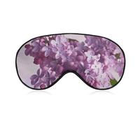 Lilac Flowers Eye Mask for Women & Men, Breathable & Adjustable Eye Cover, Ultra Soft Sleep Mask, Lightweight Travel Blindfold for Airplane, Nap, Night Sleeping