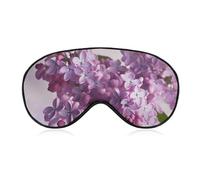 Lilac Flowers Eye Mask for Women & Men, Breathable & Adjustable Eye Cover, Ultra Soft Sleep Mask, Lightweight Travel Blindfold for Airplane, Nap, Night Sleeping