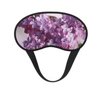 Lilac Flowers Sleep Mask for Women Men Eye Mask for Sleeping Light Blocking Sleeping Mask with Elastic Strap Blindfold for Flight Nap Soft Breathable Travel Eye Cover for Side Sleeper