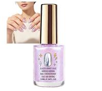 Lilac Glossy Mirror Holographic Lacquer, Iridescent Aurora Quick-Dry Polish, Purple Chrome Gel Effect Coat, Pearlized Shiny Manicure Treatment, Chip-Resistant Mirror Shine Polish (1pcs)