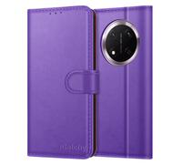 (Lilac) Honor Magic 7 Lite Case, RFID Blocking Wallet Phone Cover