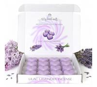 Lilac Lavender Incense Wax Melts: 16 x 6g Heart Shaped Aromatherapy Scent Infusion in a White Gift Box, Pet Friendly, Cruelty Free, Candle Alternative by Spotless Leopard