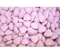 LILAC MINI HEART CHOCOLATE DRAGEES WEDDING FAVOURS X500