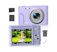 (Lilac, one-size) Auto Focus Digital Camera, Full HD 1080P/48MP Mini Digital Cameras with 32G Memory Card, Compact Portable Camera, 16X Zoom Digital Camera