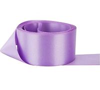 Lilac Satin Ribbon - 50mm Wide - 3 Meters - Many Colours - Buy 3 & Get 1 Free for Gifts Wrap, Sew, Party, Decorations, Events, Dress, Crafts, Bows, Car, Floral More