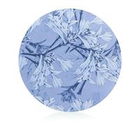 Lilac Sketch Floral Round Tempered Glass Cutting Board 7.9" | Non Slip Chopping Board Easy Clean Lightweight Portable Kitchen Cutting Board for Home Office Travel Picnic