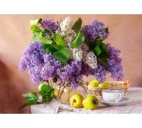 CASTORLAND 500 Piece Jigsaw Puzzles, Lilac Still Life, Flower Puzzle, Nature, Adult Puzzle, Castorland B-54091