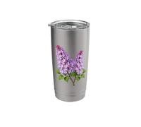 Lilac Tee Design Beautiful Spring Flower Stainless Steel Insulated Tumbler