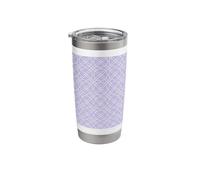 Lilac Trellis Preppy Chinoiserie Trellis Pattern Stainless Steel Insulated Tumbler