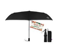 LILAC Windproof Travel Umbrella - Manual Open Close with No Rebound for Seniors & Kids, 43" Compact and Portable for Rain, Thoughtful Gift for Wife Husband Child, Black