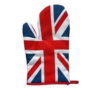 LILAJ Union Jack Oven Glove - 100% Cotton British Flag Heat-Resistant Mitt - Practical Kitchen Accessory for Baking, Cooking or BBQ - UK Souvenir Gift