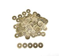 LilaLemon 100 Pcs Feng Shui Chinese Coins, I-ching Good Luck Fortune Coins for Health Success and Wealth 2cm