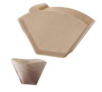Lilalemon 100 Pcs Unbleached Cone Filter Paper for Coffee Dripper & Pour Over Maker 1-4 Cups