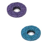 LilaLemon 2PCS 115mm 4.5inch Strip Discs Stripping Wheel， Durable Poly Paint Removal Disc for Angle Grinder Clean and Remove Paint Coating Rust Welds Oxidation 16mm in Hole