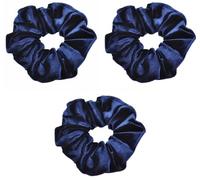 Lilalemon 3pcs Velvet Scrunchie,Soft Jersey Fabric Elastic Hair Bobble Band,Spring Ponytail Holder, Hair Accessories for Women Ladies Girls