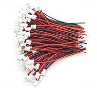 LilaLemon 40 Pairs JST 2 Pin Male Connector Plug Mini Micro with 12cm Wire Cable 1.25mm