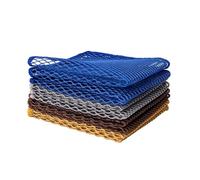 LilaLemon 4Pcs 30 × 30cm African Exfoliating Net Sponge,Nylon Back Scrubbers, Shower Body Sponge, African Net Bathing Sponge for Men and Women Deep Cleaning