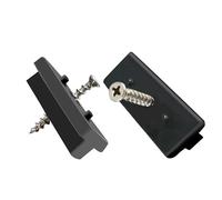 LilaLemon 50 pcs Black Composite Decking T Clips Fixing with 50 pcs Fitting Screw