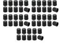 LilaLemon 50 pcs Universal Plastic Tyre Valve Dust Caps,Black Dust Caps for Car Tyres, Bikes, Motorcycles,Protects Valves from Dirt, Dust, Corrosion, and Air Leaks