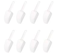 Lilalemon 8Pcs Ice Scoops Sweet Scoops, Candy Sugar Tongs and Mini Basic Measuring Shovel Spoon,Serving Ice Tongs Set, Scoop Gadgets for Sweet and Party