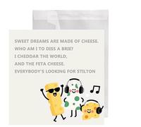 LilaLemon Cheesy Puns Jokes Greetings Birthday Mothers Day Cards,Funny Cheese Gifts For Friend Daughter Mum Mam Her Women Wife,Who Am I To Diss A Brie