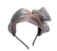 LilaLemon Fascinator,Headband Wedding Hoop,Ladies Day Ascot Races Black