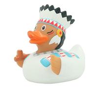 Lilalu 2064 Native American Chief Rubber Duck Bath Toy, Plastic
