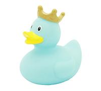 Lilalu 8 x 8 cm/50 g Collector and Baby Crown Rubber Duck Bath Toy (Light Blue)