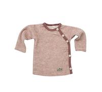 Lilano, Baby Wrap Jumper, 100% Wool Terry Fleece (kbT), Mauve/natural, 68 cm