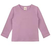 Lilax Baby Girls' Basic Long Sleeve Round Neck T-Shirt 12-18 Months Dusty Rose