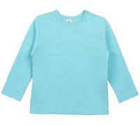 Lilax Baby Girls' Basic Long Sleeve Round Neck T-Shirt 12-18 Months Turquoise