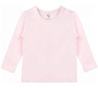 Lilax Baby Girls' Basic Long Sleeve Round Neck T-Shirt 6-9 Months Light Pink