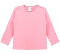 Lilax Baby Girls' Basic Long Sleeve Round Neck T-Shirt, Pink, 9-12 Months