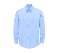 Lilax Boys' Button Down Shirt Solid Long Sleeve Dress Shirt (Blue,10)