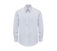 Lilax Boys' Button Down Shirt Solid Long Sleeve Dress Shirt (Gray,6)