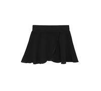 Lilax Girls Ballet Skirt Chiffon Wrap/Pull-On Dance Skirt (Adjustable Black, 2-3 Years)