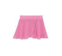 Lilax Girls Ballet Skirt Chiffon Wrap/Pull-On Dance Skirt (Adjustable Sugar Pink, 7-9 Years)