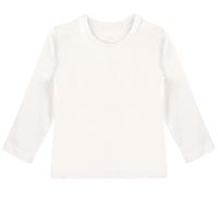 Lilax Girls' Basic Long Sleeve Round Neck Cotton T-Shirt 6 Cream